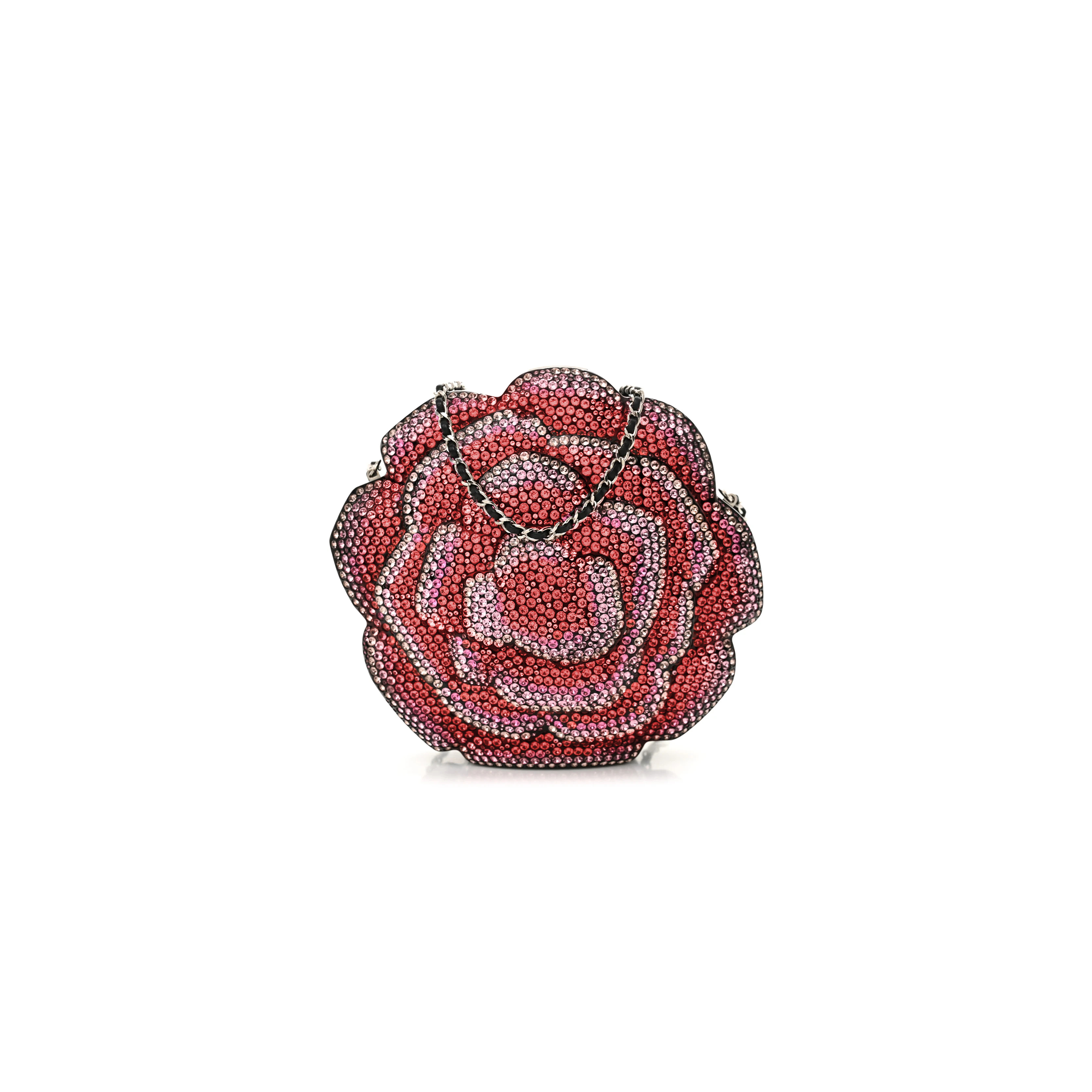 CHANEL CAMELLIA DIAMOND BAG (19*17*7cm)